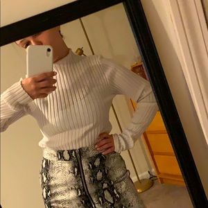 High neck tight turtle neck